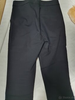 Čierne elegantné nohavice - 3