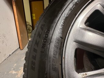 Komplet zimné kolesa - 215/65 r17 bridgestone -  5x114,30 - 3