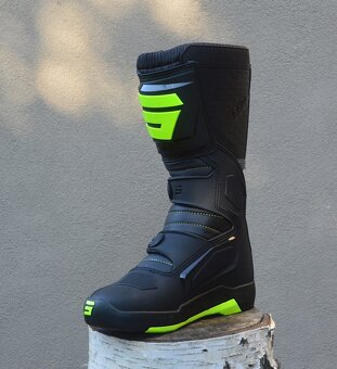 Predám mx čižmy SHOT R4 camo sivé žlté - 3