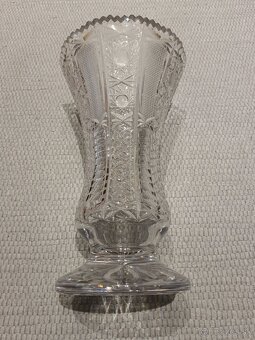 Brúsené sklo Bohemia Crystal - vysoká váza - 3