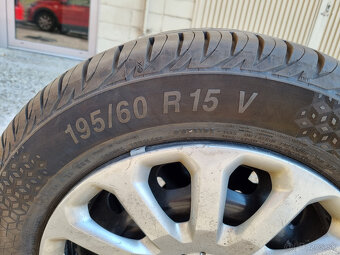 Plechove disky Ford Bmax 4x108 6Jx15 + letné pneu 195/60 R15 - 3
