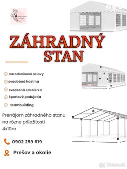 PRENÁJOM ZAHRADNEHO/SVADOBNEHO STANU - 3