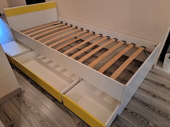 Posteľ s úložným priestorom a roštom - 3