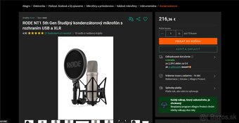 Mikrofon RODE NT1 - 3