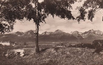 Staré pohľadnice Vysoké Tatry, vodopád, Stalinov štít, Popra - 3