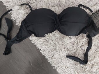 Dvojdielne plavky push up. M/38+80/B čierno žltá - 3