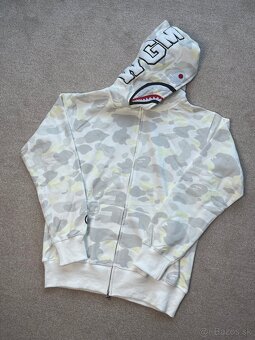 Bape City Camo Shark Zip Hoodie - White - 3