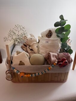 Darčekový box - košík, pre bábätko - 3