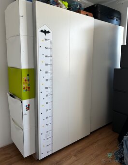 PAX / HASVIK Skriňa, biela, 200x66x201 cm aj s úložným pries - 3