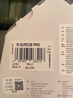 LOPTA ADIDAS EURO 25 PRO SIZE 5 - 3