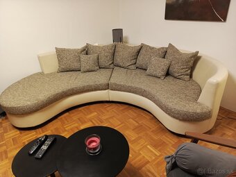Predám dizajnovú sedačku do polkruhu v TOP stave - 3