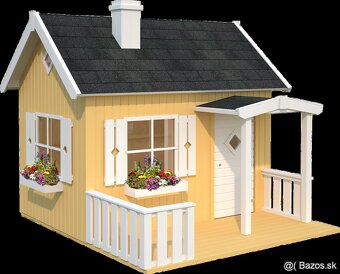 Detský drevený domček OTTO – veľký záhradný domček pre deti - 3