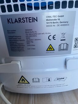 Odvlhčovač vzduchu Klarstein DryFy 10 - 3