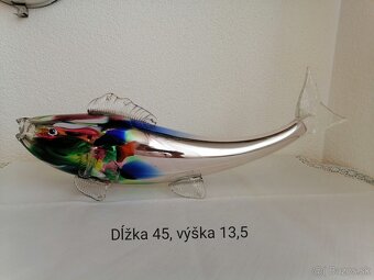 Ryby - fúkané hutné sklo - 3