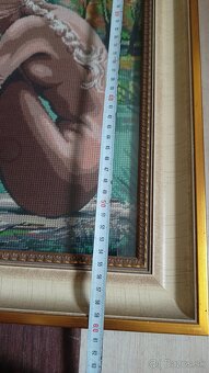 Gobelin 75 x 60 cm, v rame, zaskleny - 3