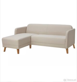IKEA LINANÄS 3-pohovka, s ležadlom/Vissle béžová ♦️ - 3