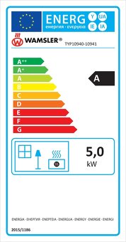 Predám nové krbové kachle WAMSLER COLORADO 5 kW béžové - 3