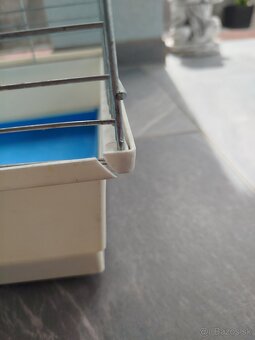 Klietka pre drobné vtactvo modro biela - 3