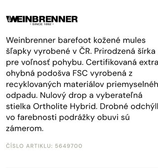 predam celokozene Barefoot šľapky Weinbrenner - 3