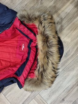 Páperová dámska bunda, modrá, veľ. M - 3