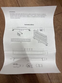 Sprchovy zlab na dlazbu 60cm - 3