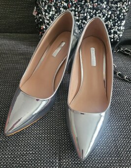 Strieborne lodicky + flitrovana kabelka - 3