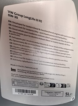 Motorovy olej + Filter Prislušenstvo - 3