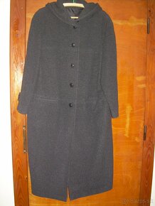dámský dlouhý kabát s kapucí vel.XL (48-51) - 3