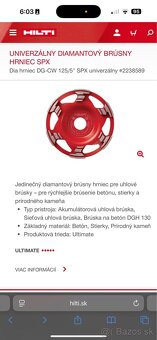 Predám Hilti diamantové kotúče nové 125 veľkosť - 3