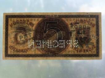 ►►►5 Slovenskych korun 1945 HANICKA◄◄◄ - 3