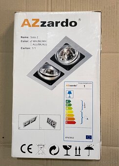 Bodové svietidlo zápustné AZzardo Sisto 2 White - 3