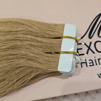 🖤 Tape-in predĺženie vlasov #8 – Škoricovo hnedá - 3