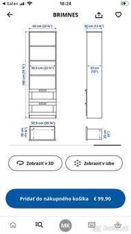 knižnica BRIMNES z IKEA - 3