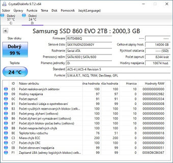 SSD Samsung 860 EVO 2TB 2,5" - 3