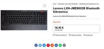 Lenovo Bluetooth klávesnica s myšou - 3