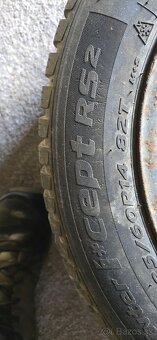 Zimné pneu 185/60 R14 na plech. diskoch 5x100 - 3