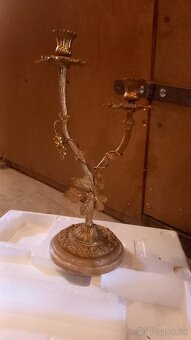 Mosadzný telefón.svietnik pokladňa. - 3