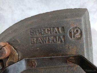 Atypická stará velká žehlička BAWEJA TESTED - 3