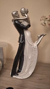 Svadobná soška dekorácia na svadobnu tortu - 3