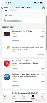 Televízor 65" TCL 65C745 na predaj - 3