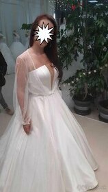 ❣❣❣❣❣❣❣❣❣❣❣Svadobne saty s trlblietavym plášťom Eva Lend - 3