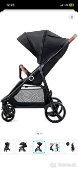 Športovy kočík Kinderkraft Grande Plus Black - 3