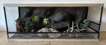 Terárium 100x40x40 s 3D stenou - 3