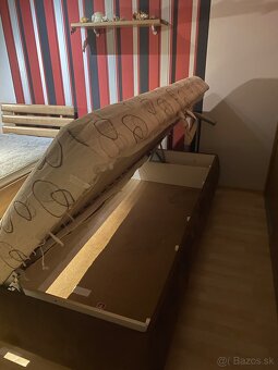 Posteľ-válanda 90x200 s uložnym priestorom - 3