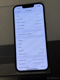 Predám Apple iPhone 13 128GB Black malé Známky používania - 3