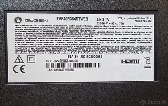 Predám 102cm SMART televízor Gogen - 3