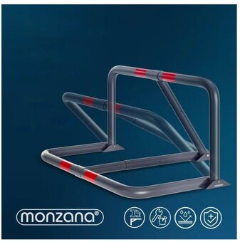 Parkovacia zábrana 80x47x44 cm so zámkom a 3 kľúčmi - 3