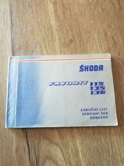 Manuál aj so servisov knizkov škoda favorit - 3