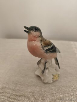 Ens Volkstedt vtáčik porcelánová soška - 3