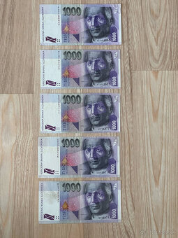 Slovenské bankovky (5000, 1000, 500, 200, 100, 50, 20 ) - 3